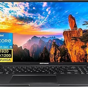 ASUS Vivobook Everyday Laptop Business Student, 16” WUXGA Display, Intel 10-Core i5-1235U Processor, 16GB RAM, 512GB SSD, Intel UHD Graphics, Wi-Fi, Thin & Lightweight, Windows 11 Home